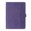 Capa de Couro Universal para Tablet 7/8/9/10 Polegadas, Padrão Vaca, Duas Cores, com Gancho de Silicone nas Quatro Cantos, Capa Protetora, Fábrica