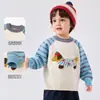 Suéter Pulôver Festivo Vermelho para Meninos da Dudu, Tricô de Inverno para Crianças, Pulôver de Ano Novo para Meninas, Roupa Infantil