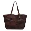 Bolsa Tote Versátil de Alta Qualidade Transfronteiriça para Mulheres 2026 Nova Bolsa de Ombro de Grande Capacidade Bolsa de Ombro Retrô Tendência