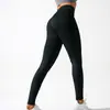 Calça de yoga cintura alta levanta bumbum Pilates roupa externa justa esportiva calça longa secagem rápida preto microcompressão controle de barriga