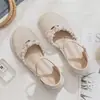 Sapatos Mary Jane Femininos 2026 Verão Novo Estilo Celebridade da Internet Estilo Coreano Fundo Plano Estilo Fada Combinando Sapatos para Saia Bico Fechado Sandálias Femininas