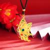 Colar Borboleta Shagat Feminino Esmalte Padrão Vazado Multicamadas Novo Estilo Chinês Design Sentido Primeiro Joia Acessórios Yiwu