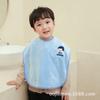 Toalha Infantil Pano de Rosto Babador Fleece Coral Bebê Impermeável Limpeza de Rosto Babador para Salivação Absorvente