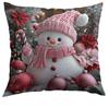 Nueva Funda de Almohada Navideña de Amazon para Sala de Estar Estampada Funda de Almohada Decorativa Popular de Venta Caliente Funda de Almohada Navideña Nórdica