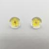 Flor de Melocotón Seca, Cuentas de Flor de Narciso, Accesorios para Joyería Semi-Terminados, Accesorios para Aretes y Collares DIY, Hemisferio de 16 mm