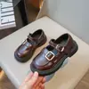 Zapatos Mary Jane para Niñas Estilo Academia Moda Zapatos Individuales Otoño 2026 Nuevas Llegadas Zapatos de Cuero Negro para Niños Suela Suave Antideslizantes Zapatos para Niños