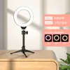 Telefone móvel luz ao vivo ring light auto-temporizador luz led desktop tremolo beleza aterrissagem âncora fotografia suporte clipe