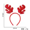Diadema Decorativa Navideña Papá Noel Reno Árbol de Navidad Diadema Astas Tocado Hebilla para el Cabello Vestido de Fiesta Navideña