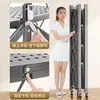 Estante Plegable de Pie Multicapa para Cocina, Horno, Microondas, Estante de Almacenamiento sin Instalación, Estante de Almacenamiento para Sala de Estar y Dormitorio