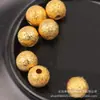 Cuentas de Arena Flash de Cobre Puro Cuentas Esmeriladas Material para Accesorios de Joyería DIY Pendientes Hechos a Mano Accesorios para el Cabello Tocado Colgante de Borla de Cuenta