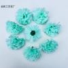 Cabeza de flor artificial de clavel de 5 cm, flor para diadema de bricolaje, tocado, horquilla, flor para el cabello, diadema, material para birrete, flor falsa, flor decorativa hecha a mano