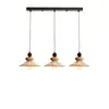 Nova Luminária de Restaurante Estilo Vintage, Pendente de Três Cabeças, Retro Japonês para Mesa de Cabeceira, Sala de Jantar, Balcão de Bar, Café, Luminária de Tecido