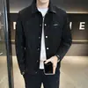 Chaqueta de hombre de alta gama, nuevo estilo de otoño, elegante y versátil, top casual y guapo, abrigo de hombre simple y versátil