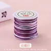Cuerda Tejida a Mano No. Hilo de Jade 72 Hilos Segmentado Teñido Gradiente Colorido Cuerda de Cinco Colores Hilo para Pulsera DIY Nudo Chino Cuerda Venta al por Mayor