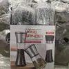 Molinillo manual transfronterizo, botella de vidrio, molinillo de sal y pimienta de acero inoxidable para cocina doméstica, dispensador de condimentos, recipiente para especias