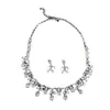 Estilo Minimalista Abalorio Lazo Lágrima Pendientes Collar Diseño de Nicho Cadena para Clavícula Moda Lujo Ligero Joyería Versátil