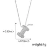 Colgante de letra inglesa 26 con incrustaciones de circonita de cobre transfronterizo, letra gruesa de moda popular, accesorios DIY al por mayor