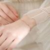 Pulsera de Estrella Estudiante Femenina Estilo Coreano Chica Corazón Mejor Amiga Diseño Nicho para Dos Personas Súper Hada No Descolorida Simple Combinación con Todo