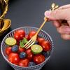 Tenedor de Acero Inoxidable Postre Venta al por Mayor Valor Yan Creativo Tenedor para Fruta Tenedor Hoja Lujo Tenedor Alto Traje Pastel de Luna Base Cisne