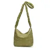 Bolsa de grande capacidade feminina 2024 novo estilo coreano nicho viajante arco faculdade estudante classe bolsa de ombro bolsa crossbody