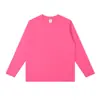 Camiseta de Manga Larga Pesada 230g Transfronteriza, Unisex, Algodón Puro, Capa Base Otoño e Invierno, Cuello Pequeño Estilo Americano Manga Larga