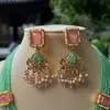 Conjunto de Collar y Pendientes de Perlas Multicapa Estilo Palacio Retro, Joyería Versátil Inspirada en el Diseño de Lujo Ligero, Accesorios Exquisitos de Nicho
