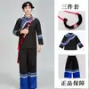 Ropa Étnica Yi, Disfraces de Performance para Mujeres Adultas, Atuendo de Boda Bordado de Lino Liso de Minoría Étnica de Yunnan, Ropa para Fotografía de Viajes, Otros