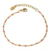 Collar de cuentas de gota de aceite de colores para mujer, estilo europeo y americano Dopamine Color, cadena para clavícula estilo bohemio simple, joyería