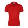 190g 40 Unidades Gelo Íon Cor Sólida Colarinho de Camisa Manga Curta Camisa Polo Logotipo Personalizado Estampado Uniforme de Classe Camisa Cultural Confortável