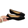 Aumento interno de altura de 3 cm, mocasines slip-on simples y elegantes de punta cuadrada, zapatos de vestir sencillos nuevos de estilo vintage con lazo 2026