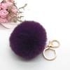 Llavero de bola de pelo directo de fábrica ropa decoración de bola de felpa colgante de bolsa accesorios para coche accesorios DIY