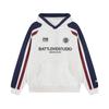 Sudadera con capucha de estilo americano retro de colores contrastantes para jardín, otoño moderno, holgada, para hombre y mujer, casual, versátil, top Ins