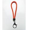 Chaveiro criativo segurando cordão de celular argola argola pingente corda de couro trançada chaveiro barraca presente