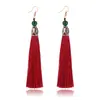 Pendientes de Borla Estilo Étnico, Colgantes de Borla Vintage, Accesorios Versátiles para Actuación, Accesorios Largos para Mujer