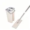 Mopa y Cubo Autoescurribles de Tamaño Pequeño, Limpieza sin Manos, Mopa Perezosa para el Hogar con Cubo, Juego Completo para Uso Transfronterizo