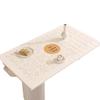 Mantel de Mesa de Cuero Estilo Crema Impermeable y a Prueba de Aceite No Lavable Anti-escaldaduras Mantel Suave para Mesa de Centro Mantel Rectangular