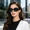 Moda Nuevo Ovalado Marco Pequeño Retro Europeo y Americano Gafas de Sol Personalidad Versátil Sensación de Alta Gama Pasarela Dama Gafas de Sol de Moda