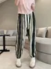 Calça de Verão Feminina Estampada Tie-Dye Tinta Fina Anti-mosquito Cintura Alta Tamanho Grande Calça Bloomers Solta Casual Bloomers