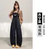 Petos vaqueros casuales relajados estilo retro americano para mujer, nuevo jumpsuit versátil y elegante para el verano 2026, rejuvenecedor