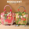 Bolso de Regalo para el Día del Maestro para Dama de Honor, Bolso Tote Práctico de Gama Alta para Bodas, Caja de Boda, Caja Vacía