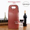 Caixa de Vinho Tinto Caixa de Couro Caixa de Embalagem para Vinho Tinto Único Caixa de Presente para Vinho Francês Bolsa de Mão para Vinho Tinto Único