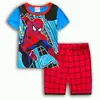 Roupa de Casa de Algodão para Menino de Manga Curta do Homem-Aranha Roupas Infantis Traje Primavera e Verão Roupas de Ar Condicionado Pijama Infantil Cartoon