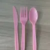 Novo Conjunto de Mesa para Festa Multitamanho Transfronteiriço Flor Unicórnio Rosa Suprimentos para Menina Atacado
