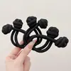 Gomas de Pelo de Botones de Colores para Niñas, Bandas Elásticas de Alta Elasticidad para Niñas, Herramienta para Fijar Coletas, Cuerda de Pelo Engrosada Accesorio para el Cabello