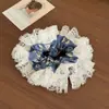 Nuevo Coletero Floral Estilo Campestre para Mujer, Accesorio Grande para el Cabello Estilo Ballet con Estilo Coreano