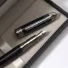 Set de Regalo de Negocio al por Mayor Caja de Regalo Negra de Cuero PU Set de Regalo Bolígrafo de Gel con Logo Impreso Bolígrafo Metálico de Firma