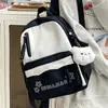 Mochila Casual de Alta Gama de Gran Capacidad Simple Estilo Japonés Color Sólido de Moda Estudiante Universitaria Femenina Pareja Bolso Escolar Masculino
