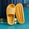Pantuflas con sensación blanda y elástica para mujer, para uso exterior en verano, pantuflas para pareja de doble uso en casa, pantuflas de playa antideslizantes de suela blanda para baño para hombre
