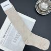 Corea del Sur Dongdaemun Glalalane Calcetines de Algodón para Mujer Importados al por Mayor, Calcetines de Canalé para Pantorrilla Estilo Nuevo