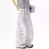 Pantalones Casuales de Pierna Recta Sueltos Estilo Americano con Forro de Terciopelo Espeso, Pantalones Largos Tie-dye Bordados Scimitar de Invierno para Hombres y Mujeres 2026